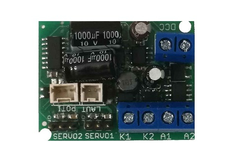 00501 Bahnübergangsmodul mit Servo und Lichtsteuerung + wählbaren Sound DCC